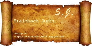 Steinbach Judit névjegykártya