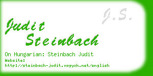 judit steinbach business card